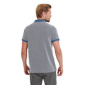 Steel Blue - Back - TOG24 Mens Whitton Birdseye Polo Shirt