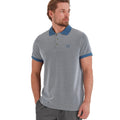 Steel Blue - Side - TOG24 Mens Whitton Birdseye Polo Shirt