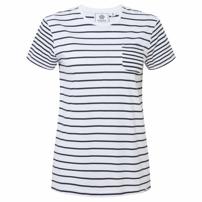 Dark Indigo - Front - TOG24 Womens-Ladies Corinna Striped T-Shirt