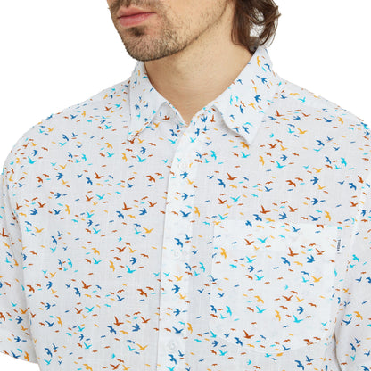 Optic White - Side - TOG24 Mens Conrad Short-Sleeved Shirt