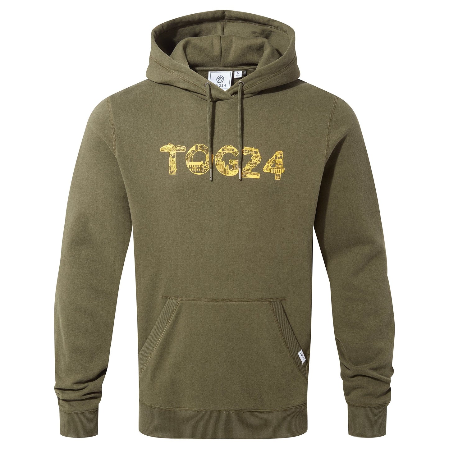Khaki Green - Front - TOG24 Mens Luke Horton Hoodie
