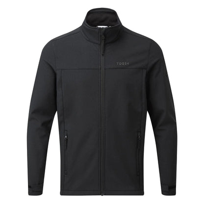 Black - Front - TOG24 Mens Feizor Shower Resistant Soft Shell Jacket