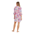 Multicoloured - Back - TOG24 Womens-Ladies Launder Flowers Long-Sleeved Shirt Dress