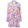 Multicoloured - Front - TOG24 Womens-Ladies Launder Flowers Long-Sleeved Shirt Dress
