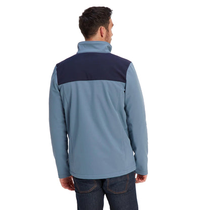 Steel Blue-Navy - Back - TOG24 Mens Feizor Soft Shell Jacket