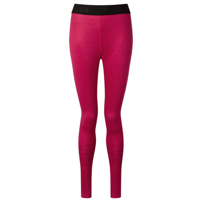 Cerise - Front - TOG24 Womens-Ladies Snowdon Fair Isle Thermal Base Layer Leggings