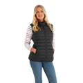 Black - Side - TOG24 Womens-Ladies Gibson Insulated Padded Gilet