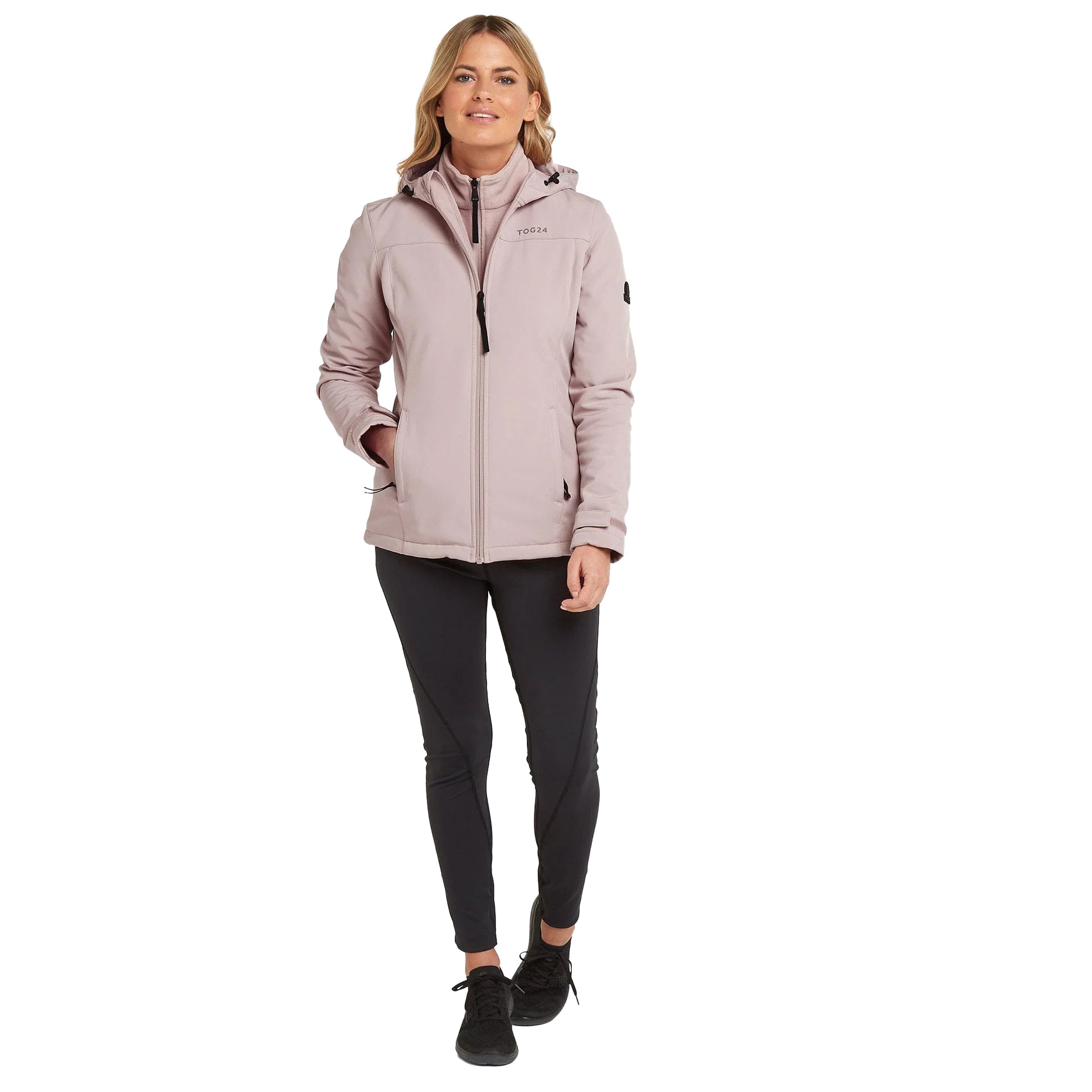 Dusky Pink - Lifestyle - TOG24 Womens-Ladies Keld Hooded Soft Shell Jacket