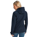 Navy - Back - TOG24 Womens-Ladies Keld Hooded Soft Shell Jacket