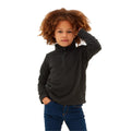 Black - Side - TOG24 Childrens-Kids Toffolo Zip Neck Fleece Top