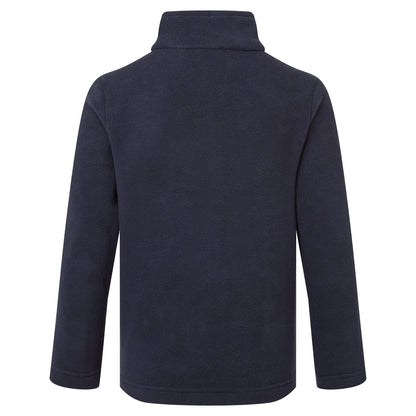 Navy - Back - TOG24 Childrens-Kids Toffolo Zip Neck Fleece Top
