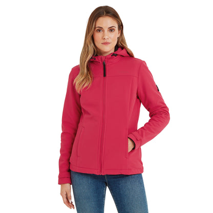 Fuchsia Pink - Side - TOG24 Womens-Ladies Keld Hooded Soft Shell Jacket