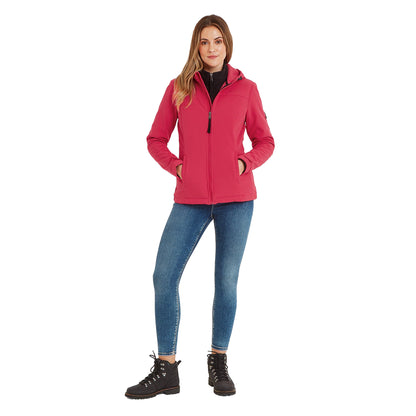 Fuchsia Pink - Lifestyle - TOG24 Womens-Ladies Keld Hooded Soft Shell Jacket