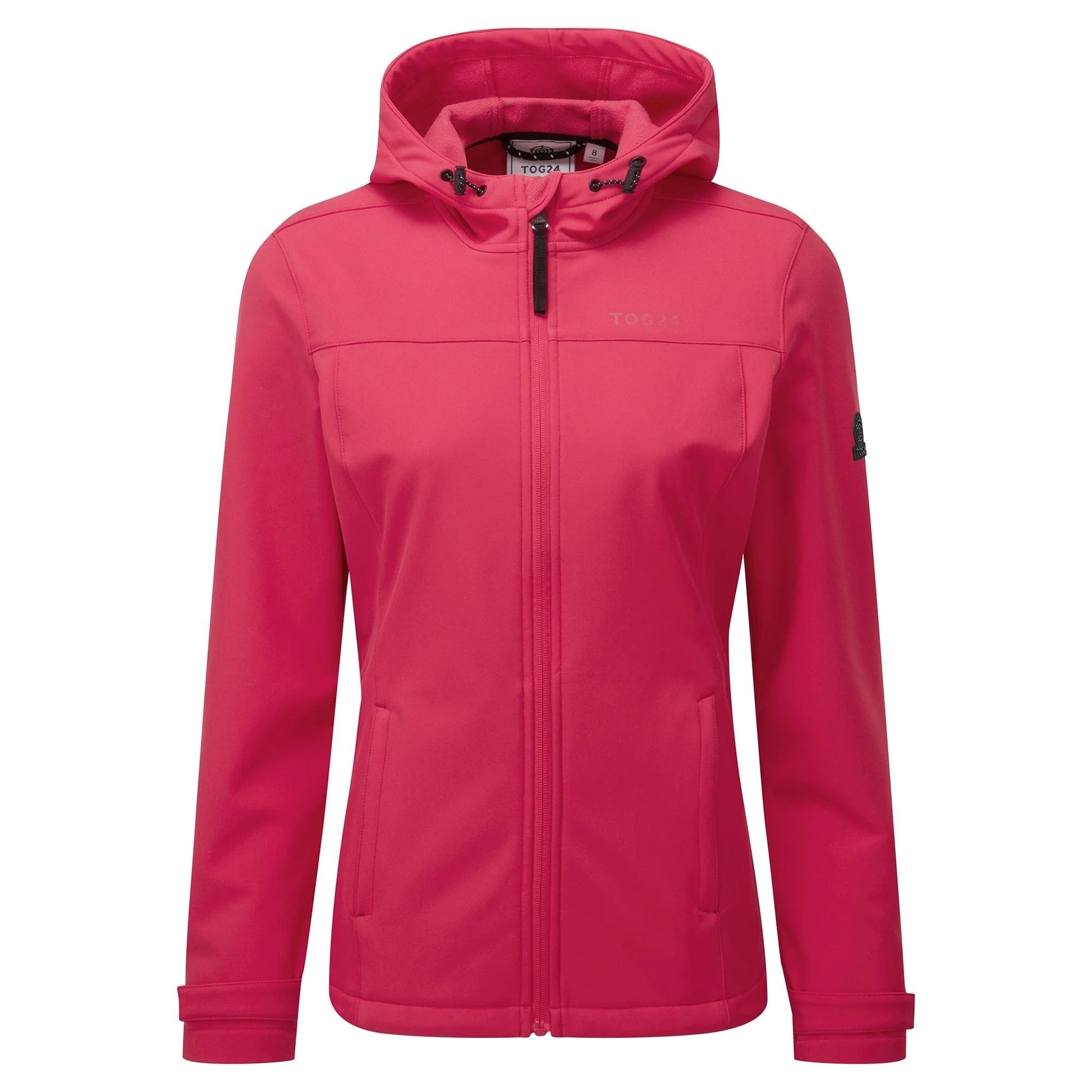 Fuchsia Pink - Front - TOG24 Womens-Ladies Keld Hooded Soft Shell Jacket