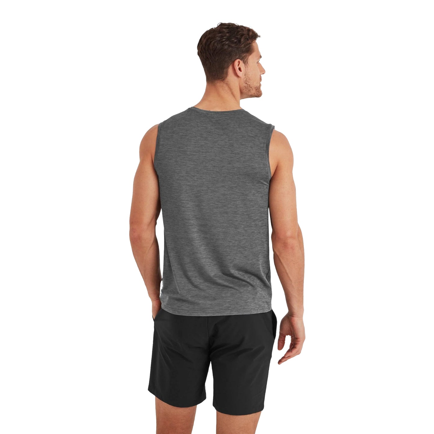 Soot Grey Marl - Back - TOG24 Mens Scope Technical Vest Top