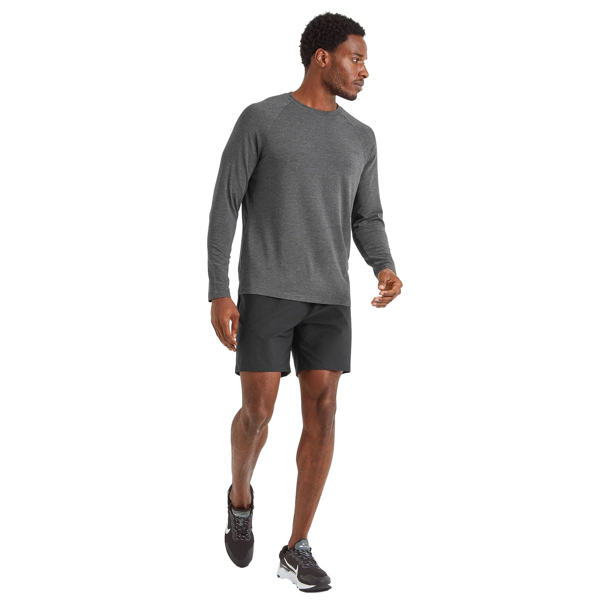 Dark Grey Marl - Lifestyle - TOG24 Mens Clamber Long-Sleeved Top