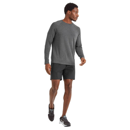 Dark Grey Marl - Lifestyle - TOG24 Mens Clamber Long-Sleeved Top
