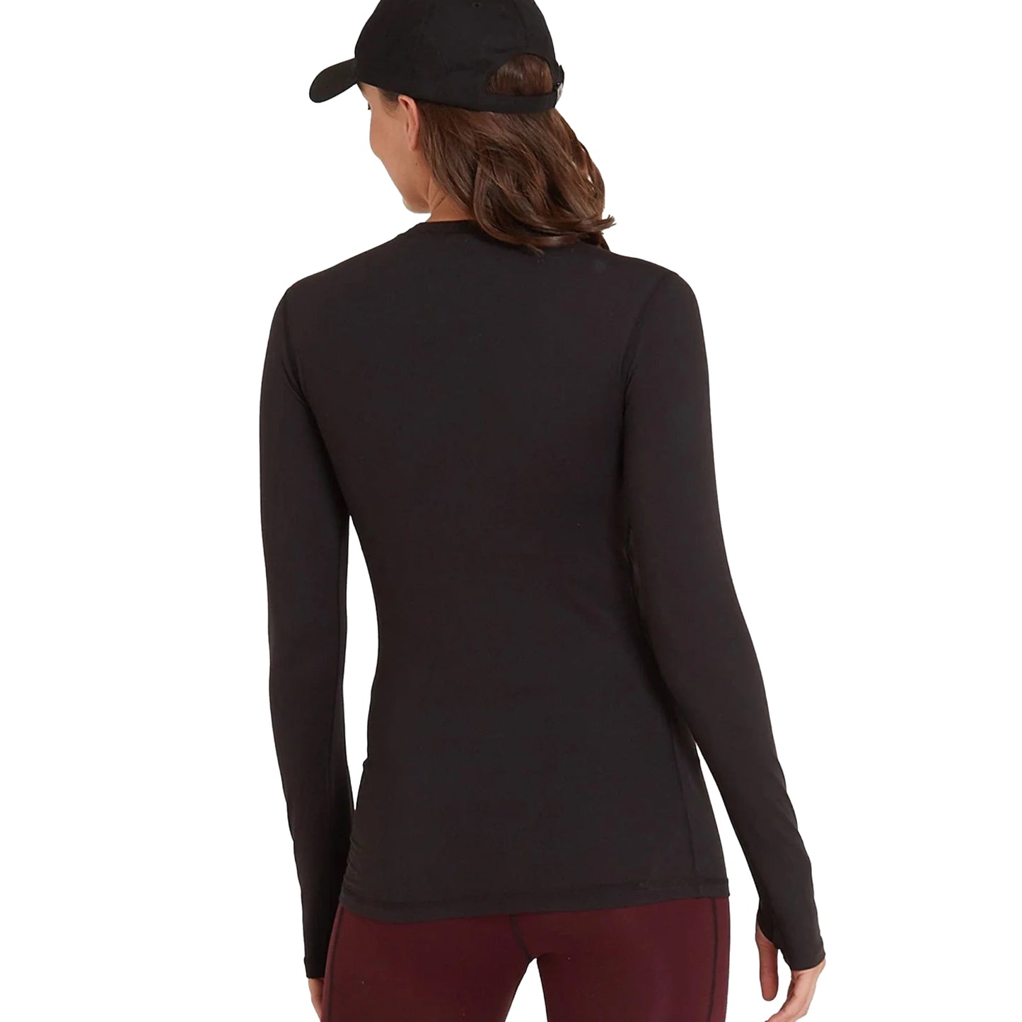 Black - Back - TOG24 Womens-Ladies Snowdon Crew Neck Thermal Top