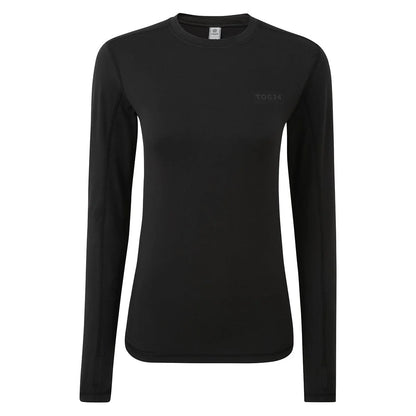 Black - Front - TOG24 Womens-Ladies Snowdon Crew Neck Thermal Top