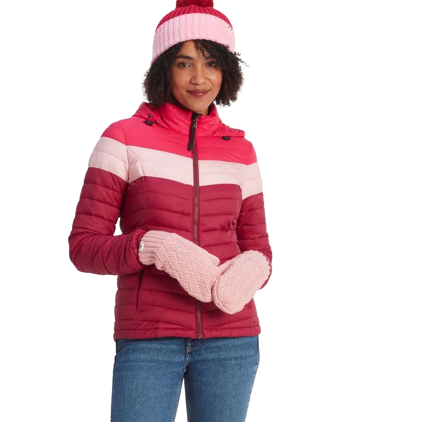 Candyfloss Pink - Back - TOG24 Unisex Adult Britton Lined Mittens