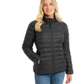 Black - Side - TOG24 Womens-Ladies Gibson Insulated Padded Jacket