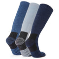 Starry Night-Blueberry-Ice Blue - Back - TOG24 Womens-Ladies Villach Trekking Socks (Pack of 3)