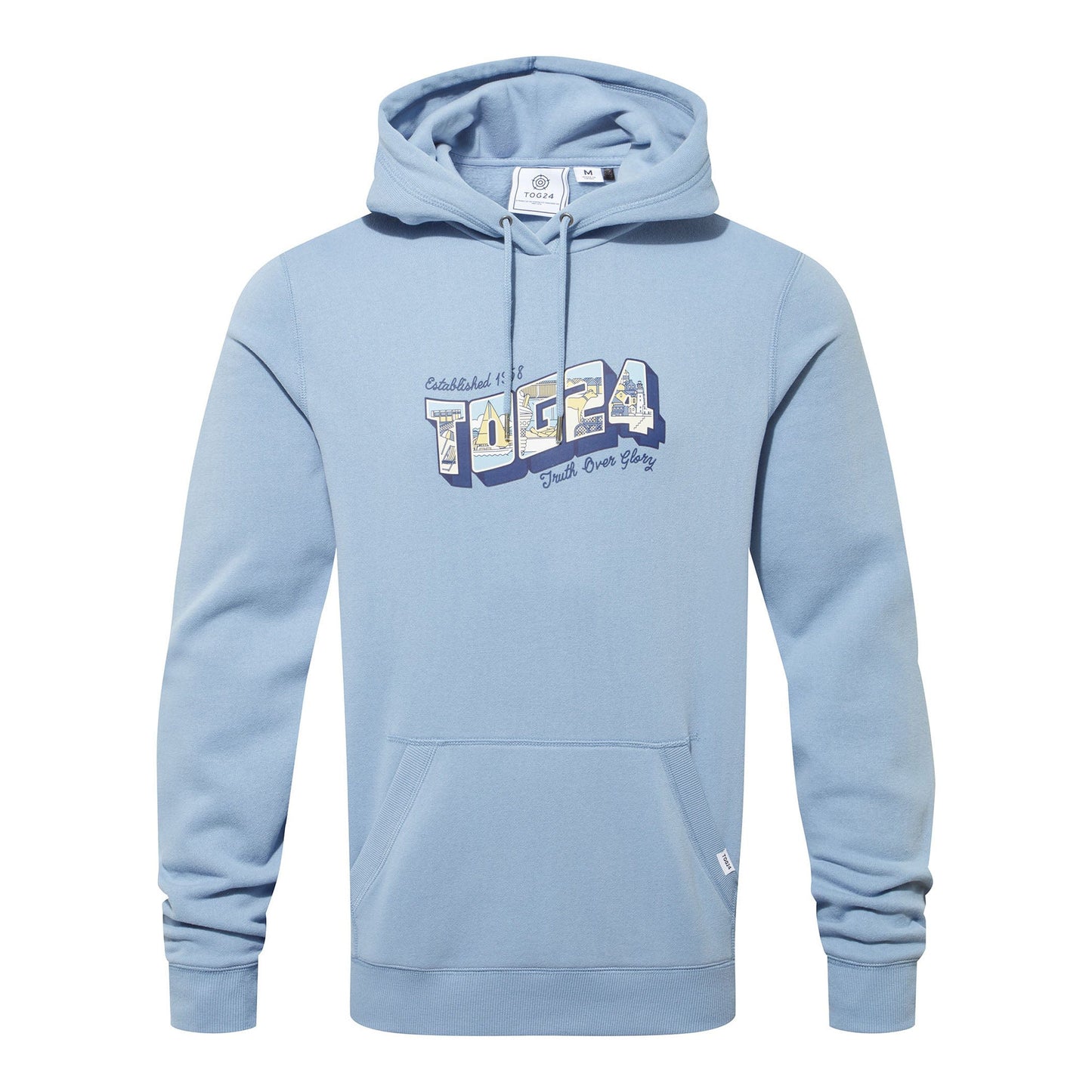 Blue Haze - Front - TOG24 Mens Cox  Joseph Cox Hoodie