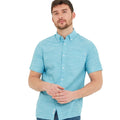 Aqua - Side - TOG24 Mens Dwaine Short-Sleeved Shirt