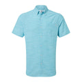 Aqua - Front - TOG24 Mens Dwaine Short-Sleeved Shirt