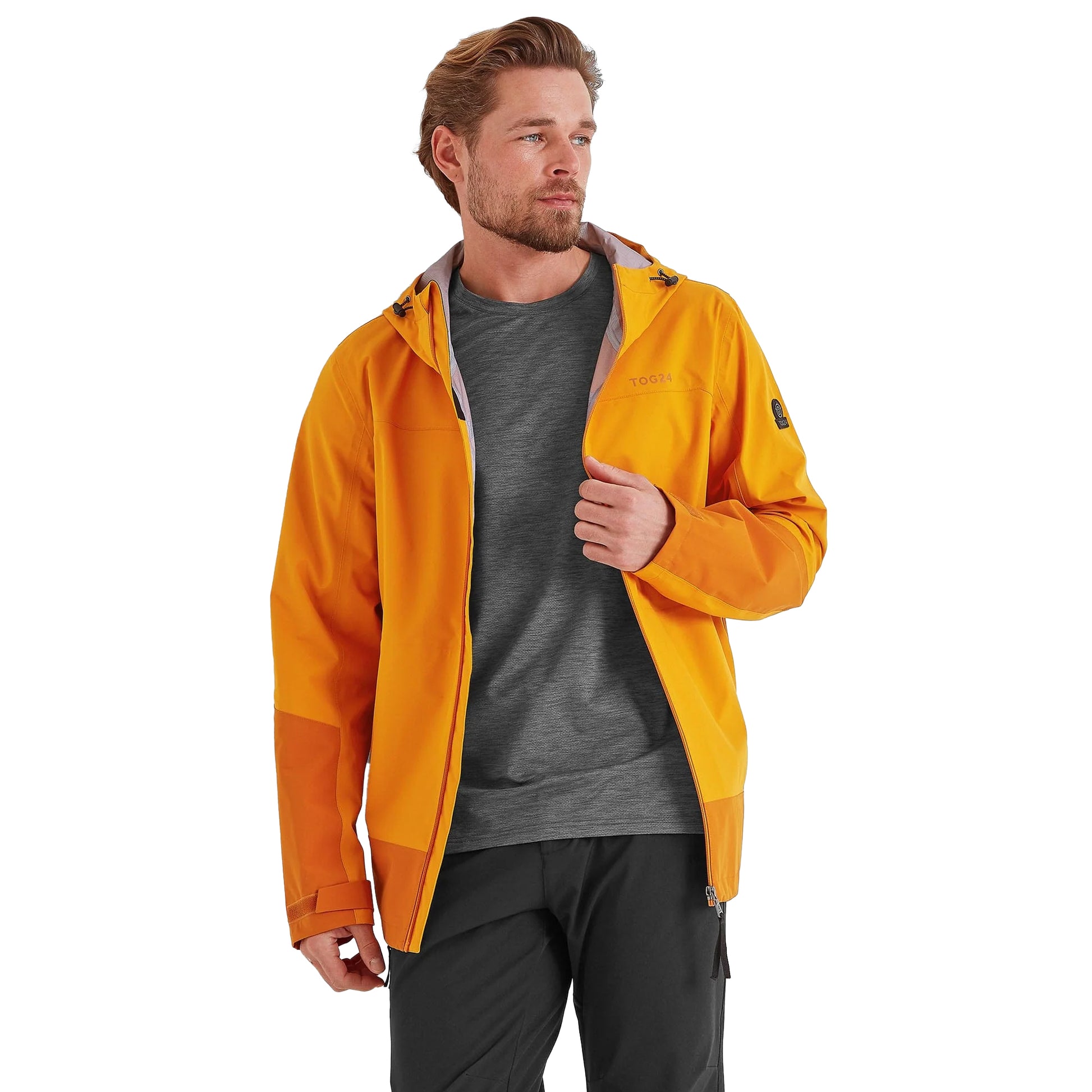 Tangerine - Side - TOG24 Mens Bowston Waterproof Jacket