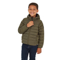 Khaki Green - Side - TOG24 Childrens-Kids Midsley Down Jacket