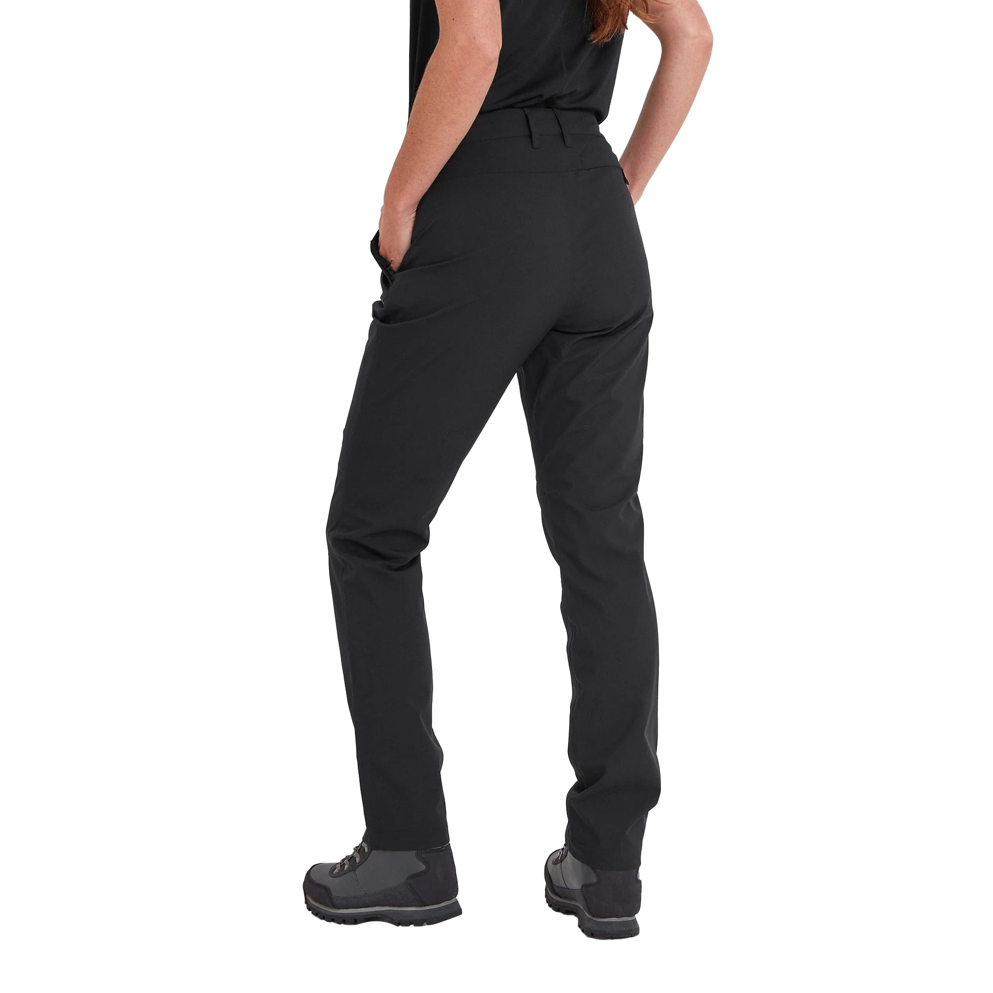 Black - Back - TOG24 Womens-Ladies Silsden Waterproof Trousers