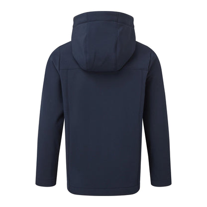 Navy - Back - TOG24 Childrens-Kids Koroma Softshell Hooded Jacket