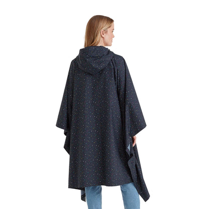 Dark Indigo - Back - TOG24 Unisex Adult Drench Scattered Star Poncho