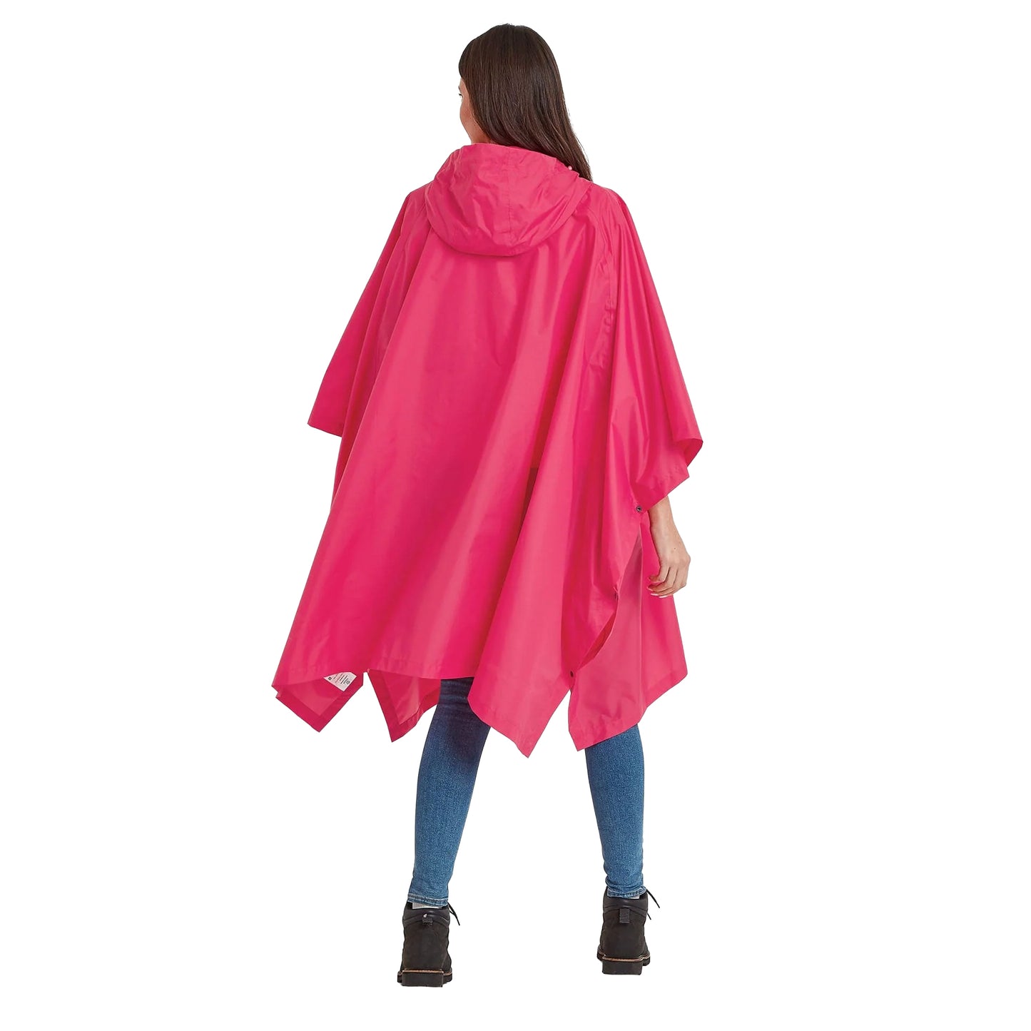 Magenta Pink - Back - TOG24 Unisex Adult Drench Poncho