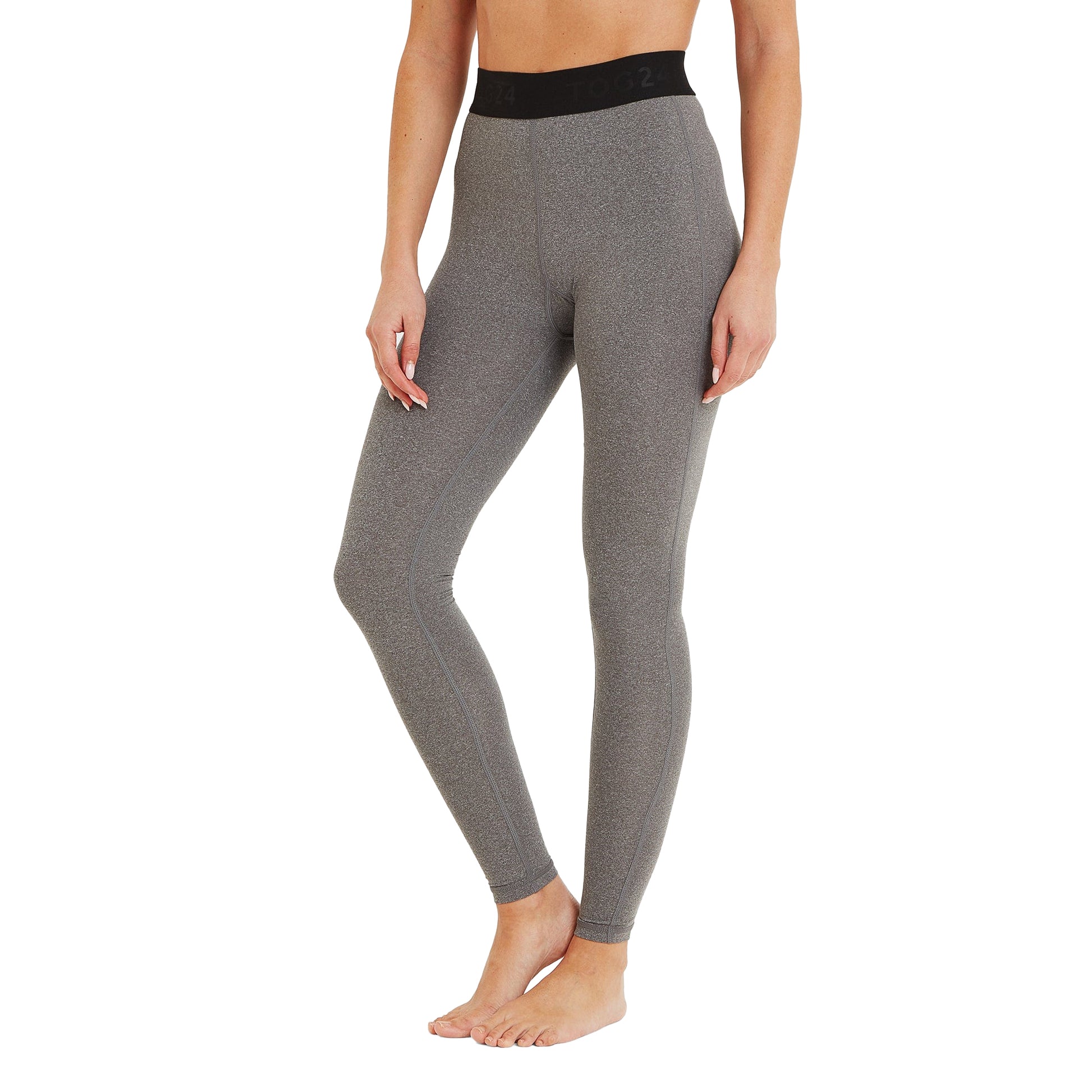 Grey Marl - Side - TOG24 Womens-Ladies Snowdon Thermal Leggings