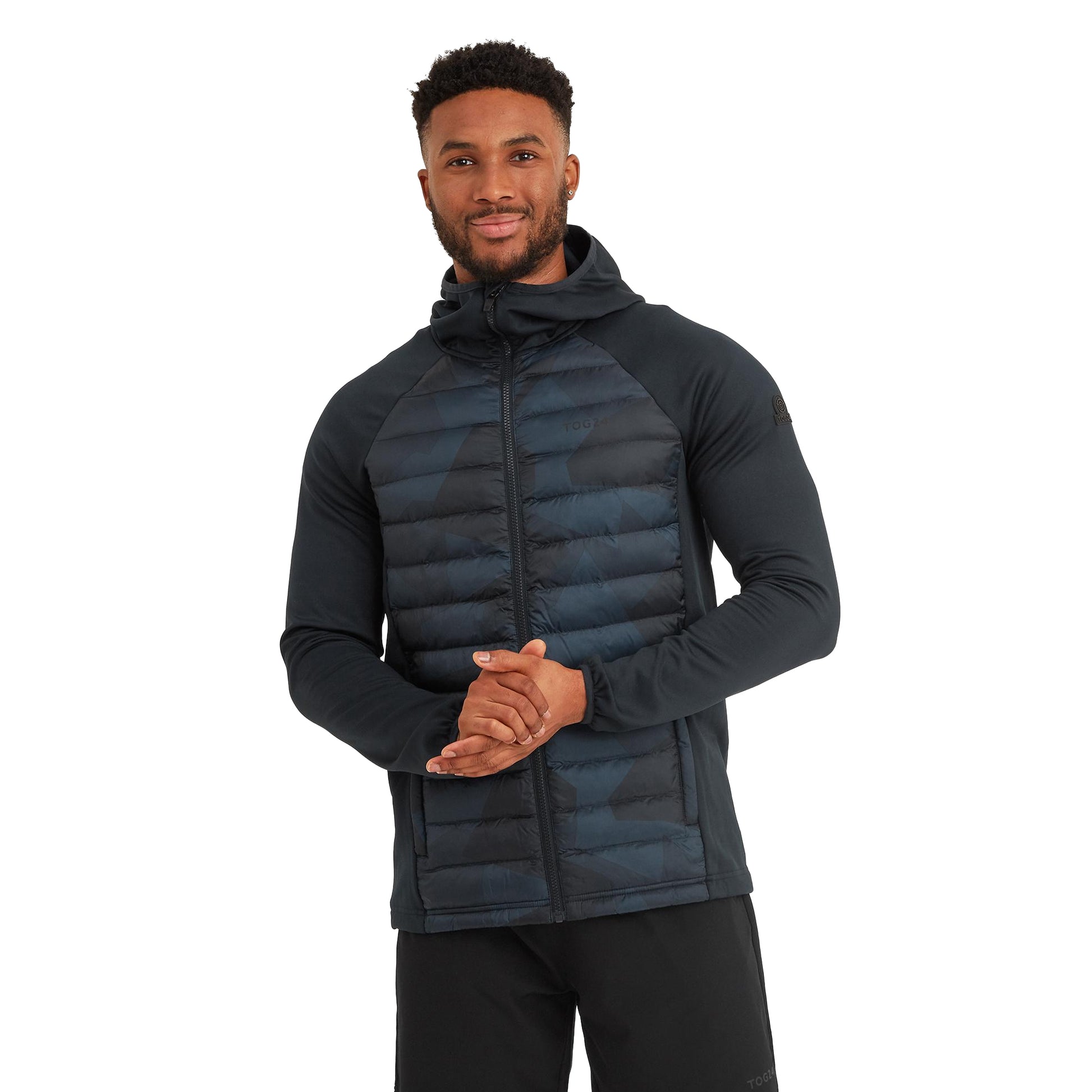 Indigo - Side - TOG24 Mens Postill Printed Hybrid Jacket