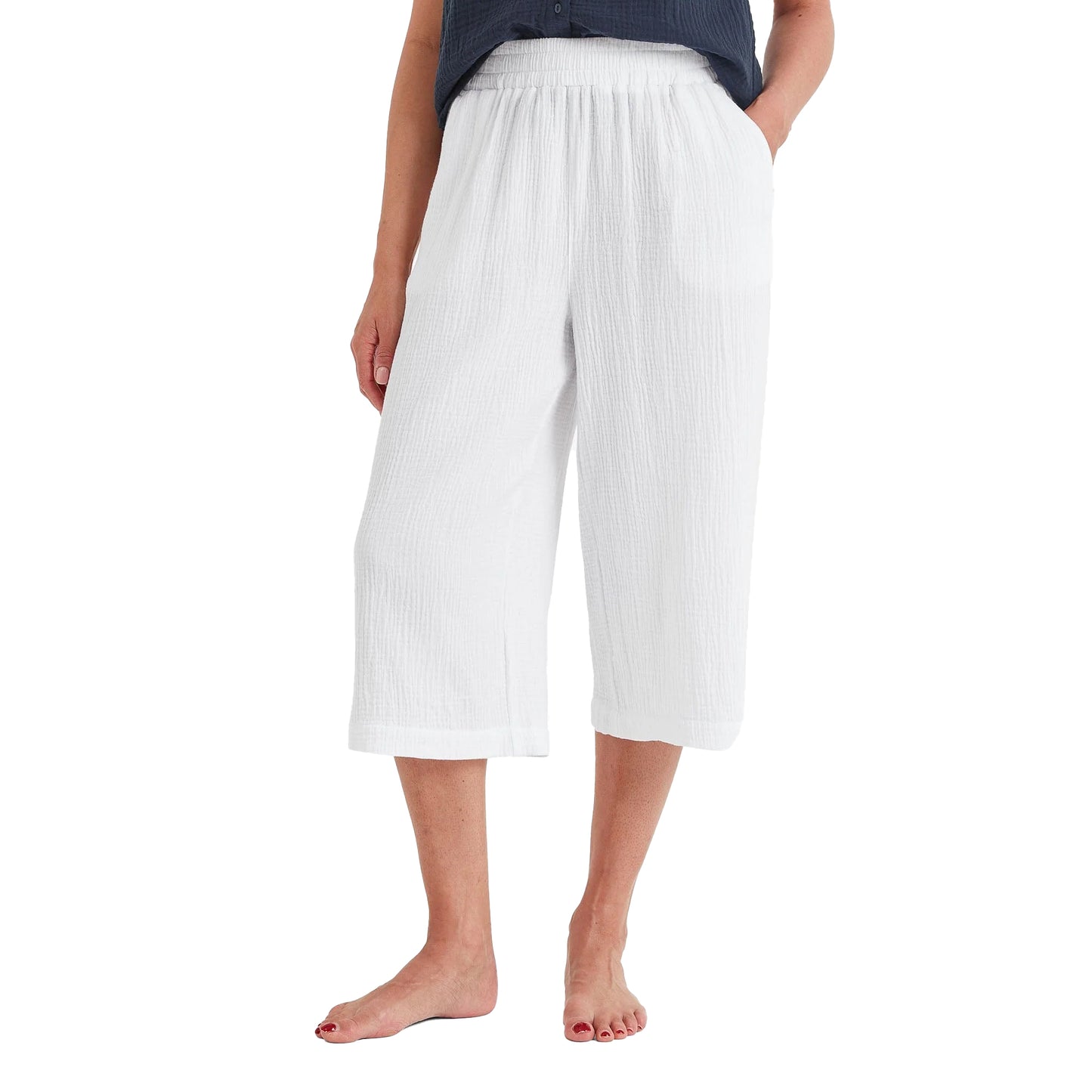 Optic White - Side - TOG24 Womens-Ladies Whitney Cropped Trousers