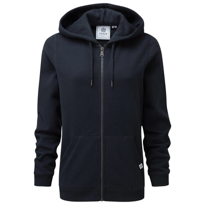 Dark Indigo - Front - TOG24 Womens-Ladies Mia Full Zip Hoodie