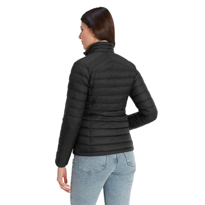 Black - Back - TOG24 Womens-Ladies Drax Funnel Neck Down Jacket