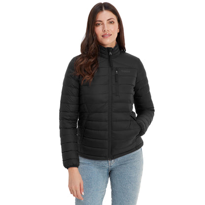 Black - Side - TOG24 Womens-Ladies Drax Funnel Neck Down Jacket