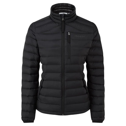 Black - Front - TOG24 Womens-Ladies Drax Funnel Neck Down Jacket