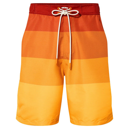 Tangerine - Front - TOG24 Mens Felix Contrast Striped Swim Shorts