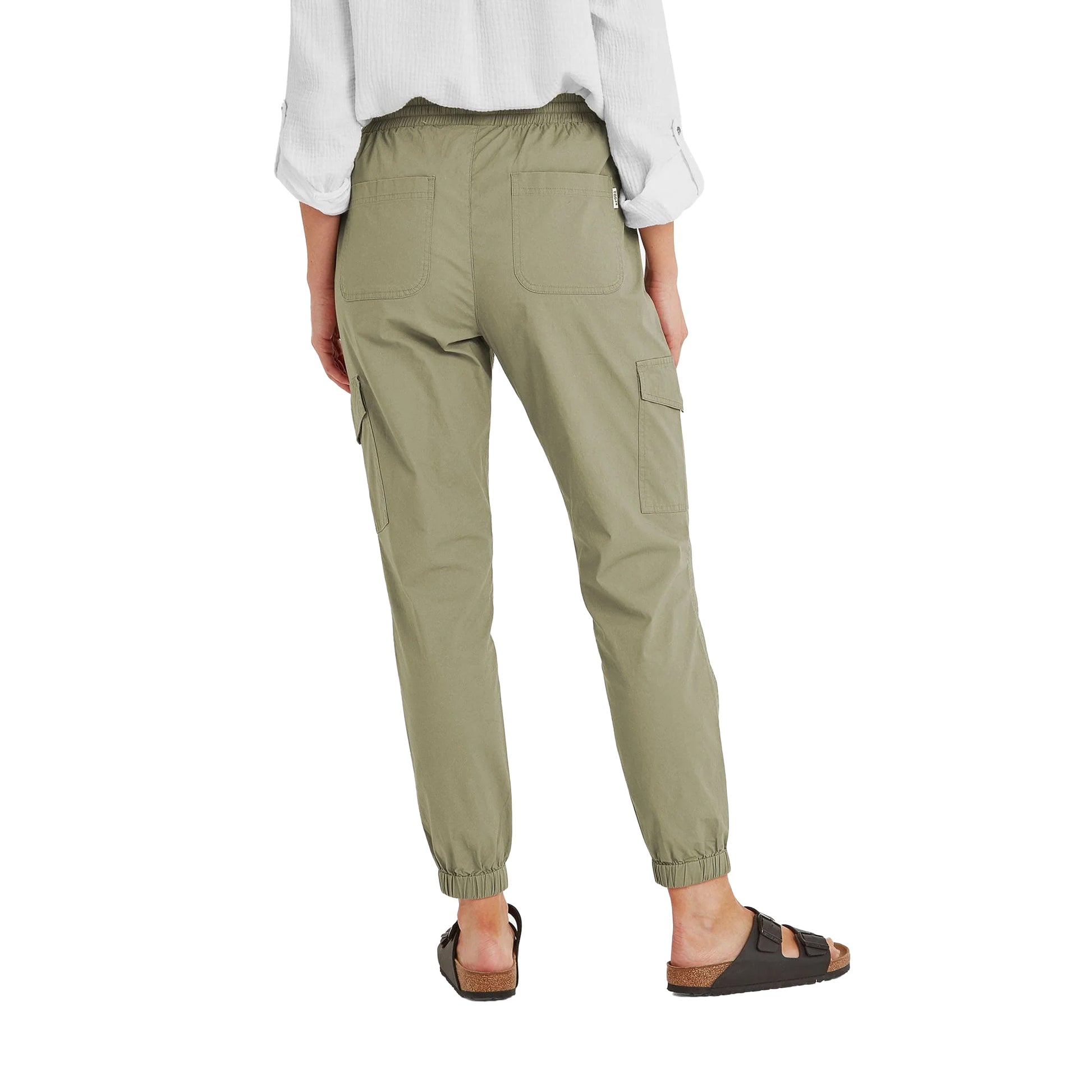 Sage Green - Back - TOG24 Womens-Ladies Cahill Cargo Trousers