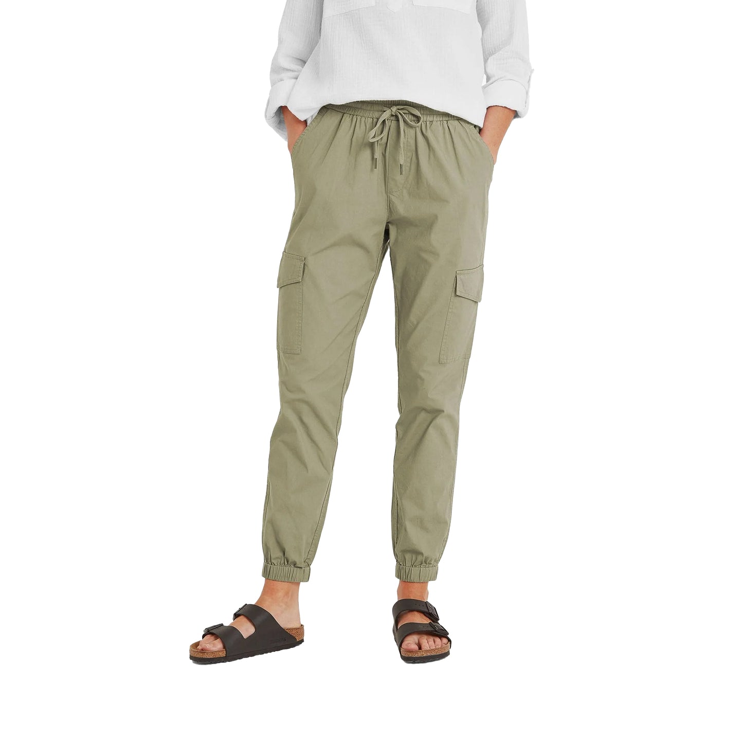 Sage Green - Side - TOG24 Womens-Ladies Cahill Cargo Trousers