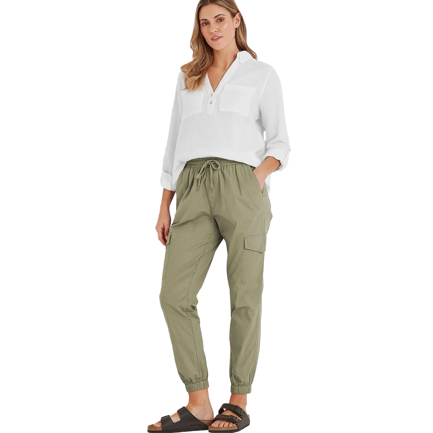 Sage Green - Lifestyle - TOG24 Womens-Ladies Cahill Cargo Trousers