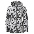 Black-White - Front - TOG24 Womens-Ladies Craven Milatex Floral Jacket