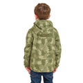 Leaf Green-Dark Leaf Green - Back - TOG24 Childrens-Kids Copley Camouflage Packaway Waterproof Jacket