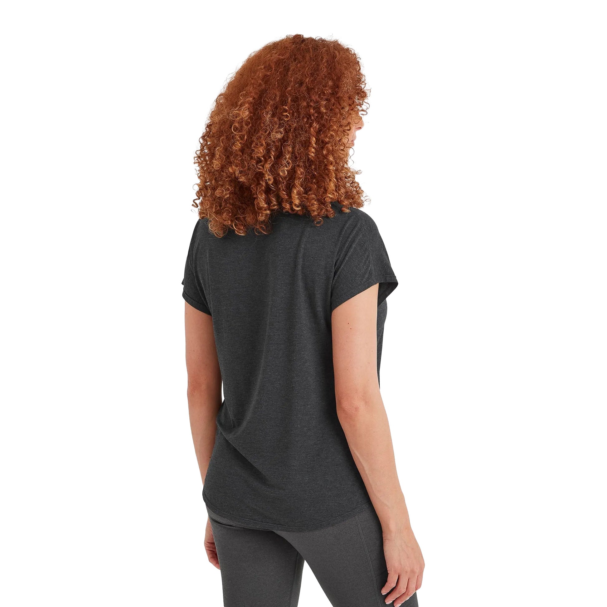 Black Marl - Back - TOG24 Womens-Ladies Bursell Bamboo Technical Top