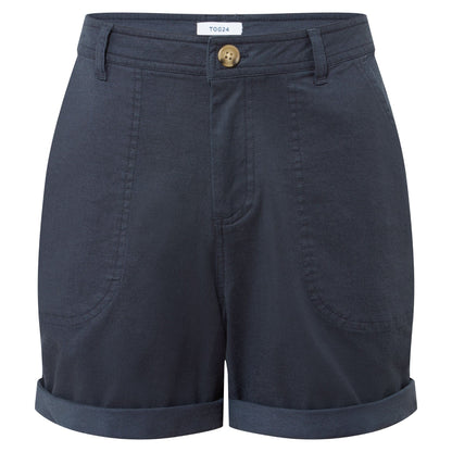 Dark Indigo - Front - TOG24 Womens-Ladies Canvey Chino Shorts